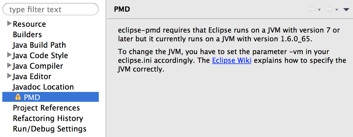 Share the eclipse-pmd configuration with your team